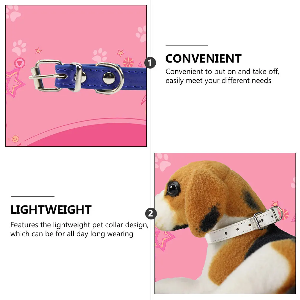 

10Pcs Small Dog Collar Creative Adjustable Durable Cloth Lightweight Pet Neck Decor Chic Fashionable Pet Accessory