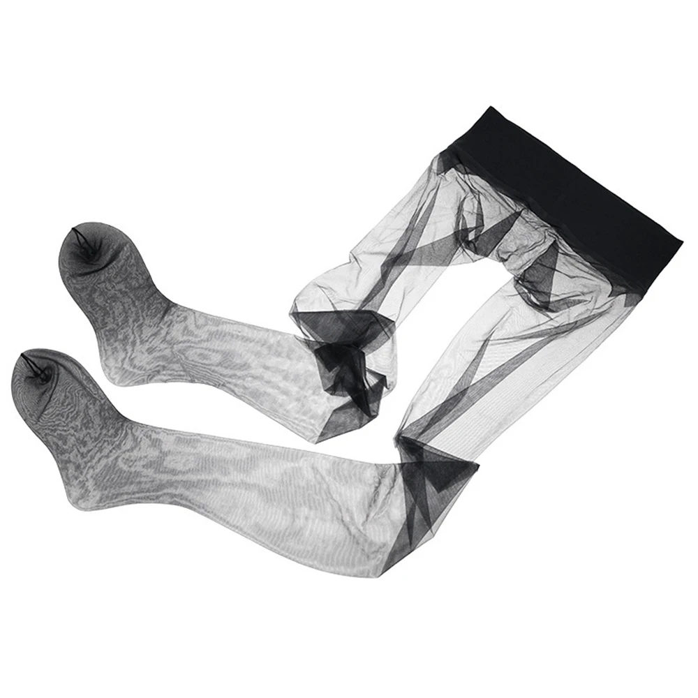 0D Sommer Ultra-dünne Nahtlose Damen Strumpfhose Schwarz Hautfarben Transparent Seidig Sexy Club Party Dessous Strumpfhose
