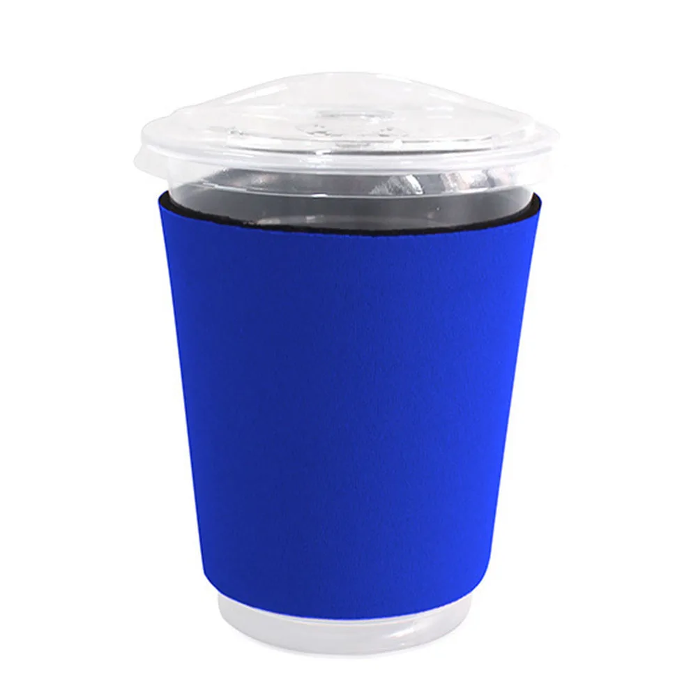 Applicable To Various Coffee Cups Soft And Elastic Thermal Insulation Neoprene Milk Tea Cup Sleeve With A Maximum Diameter Of Cm