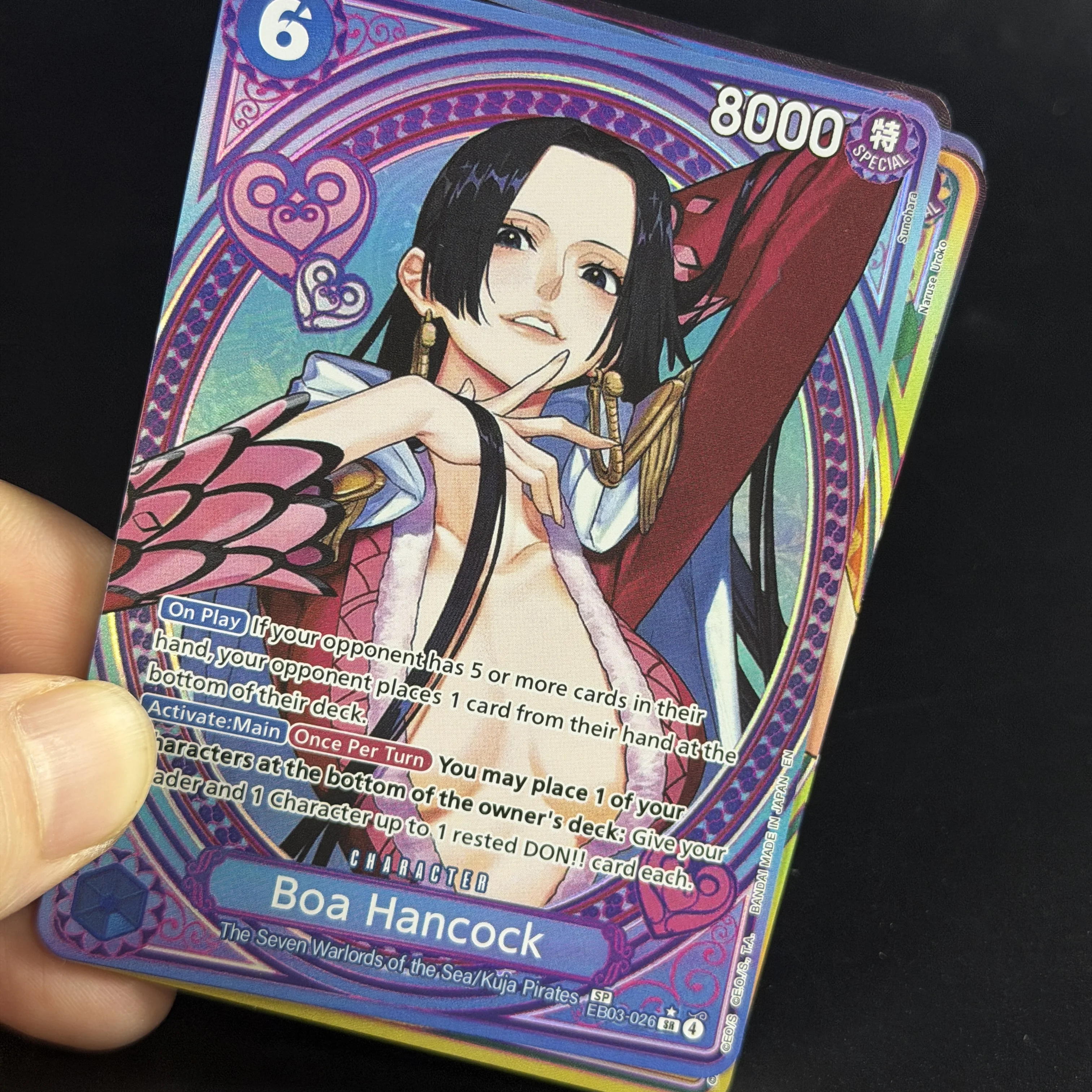 One Piece TCG OPCG EB03 Heroines SP Waifu Play Set Hancock Law Robin Vivi Uta Perona Nami Chase Rare Premium Proxy Cards