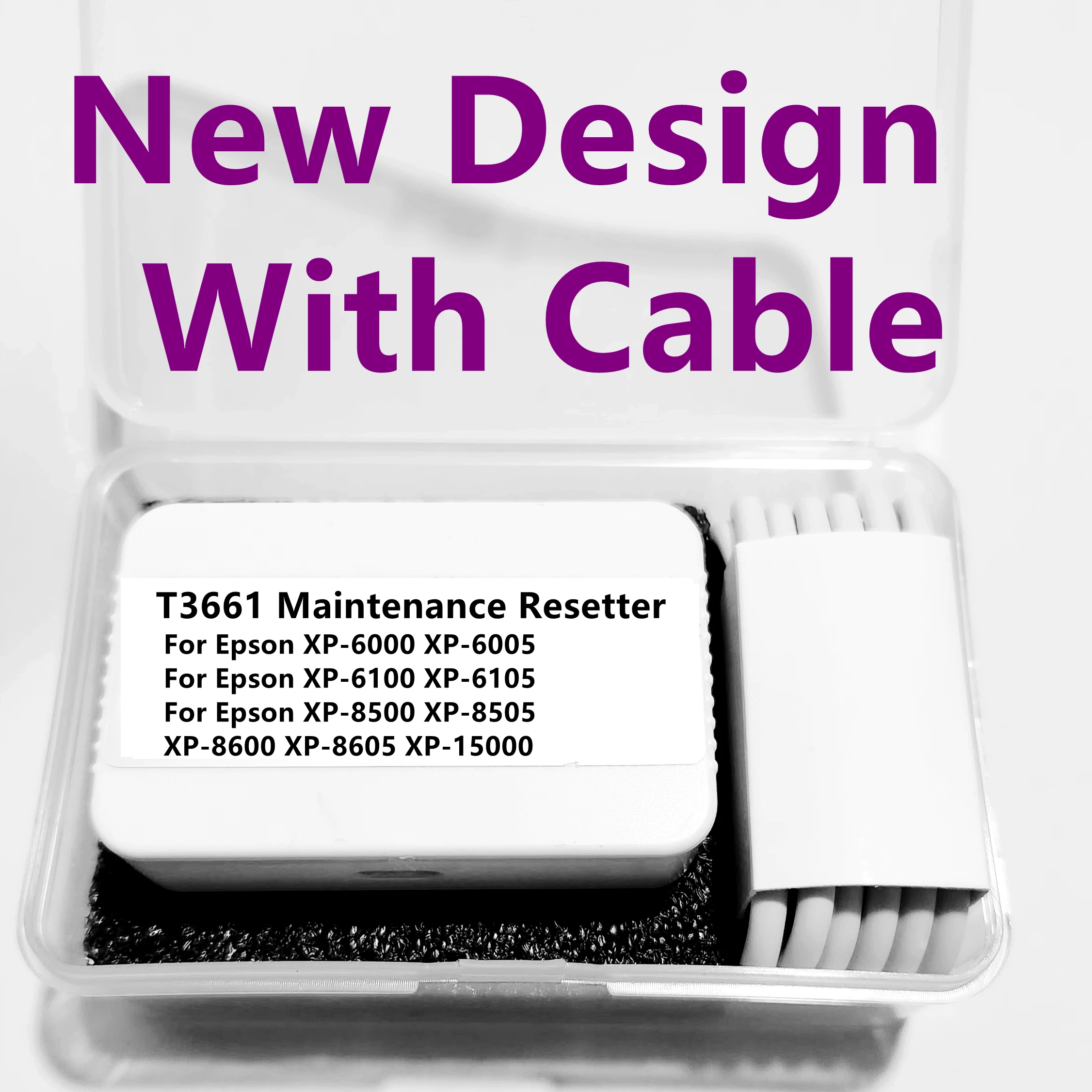 T3661 Maintenance Box Resetter For Epson XP8500 XP8600 XP8605 XP970 XP5000 XP15010 XP15080 Waste Ink Tank Decode