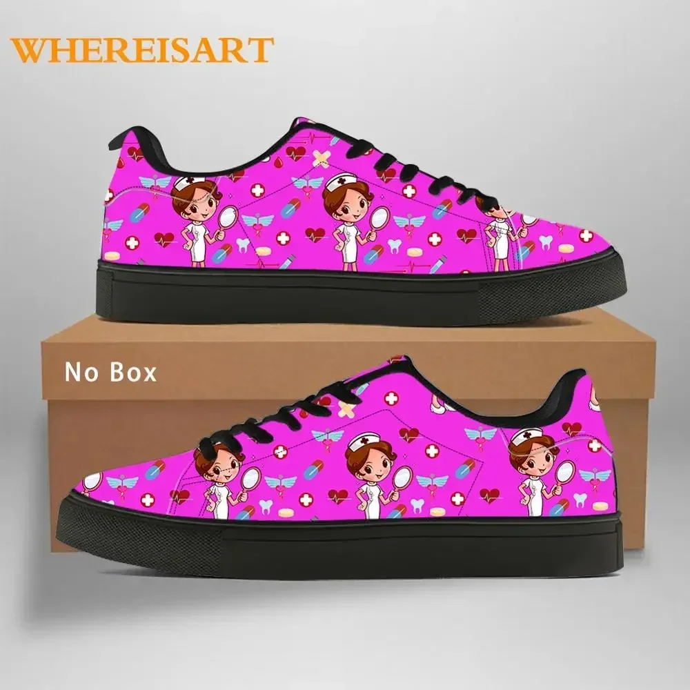 Sapatos de lona baixo para mulheres, imagem de logotipo personalizada, Flats casuais para senhoras, calçados personalizados, primavera e outono, DIY, Dropship