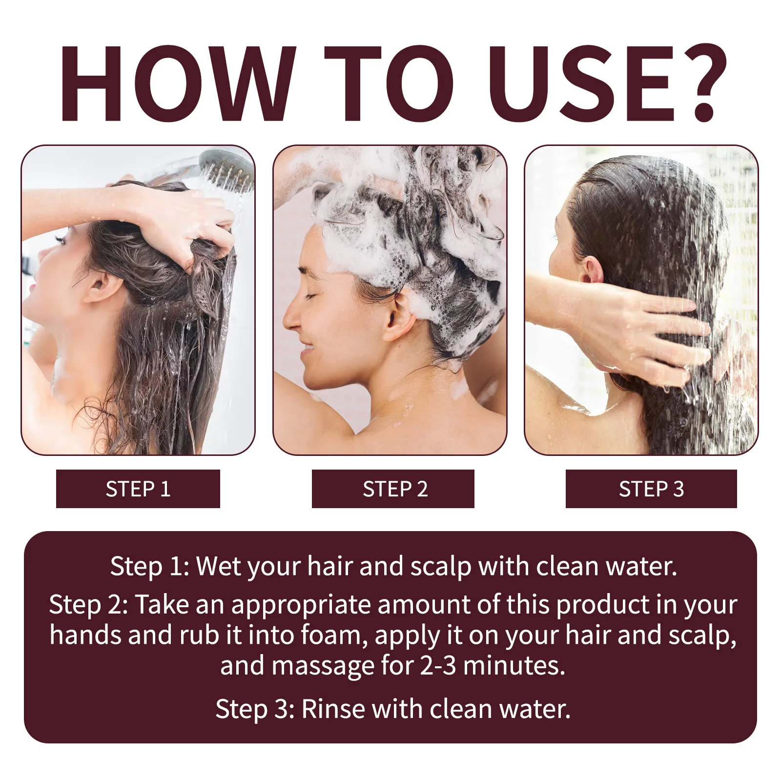 Shampoing à l'huile de Batana pour le soin du cuir chevelu, réparation intense et traitement nourrissant apaisant pour tous les types de cheveux