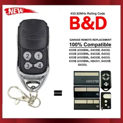 B&D 433.92MHz Garage Door Remote Control 062162 EL4 EL5 FAM R 059116 Door Opener 433.92MHz Rolling Code