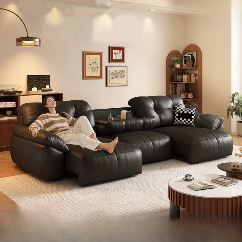 Armrest Control Electric Recliner Sofa Breathable Smart Oversized Luxury Recliner Sofas Power Modern Meuble Salon Home Furniture