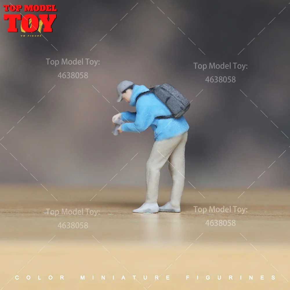 1/64 1/87 1/43 1/24 1/18 Scale Photographer Take a Photo 3D Print Female Male Scene Props Figures Model For Cars Vehicles Toy