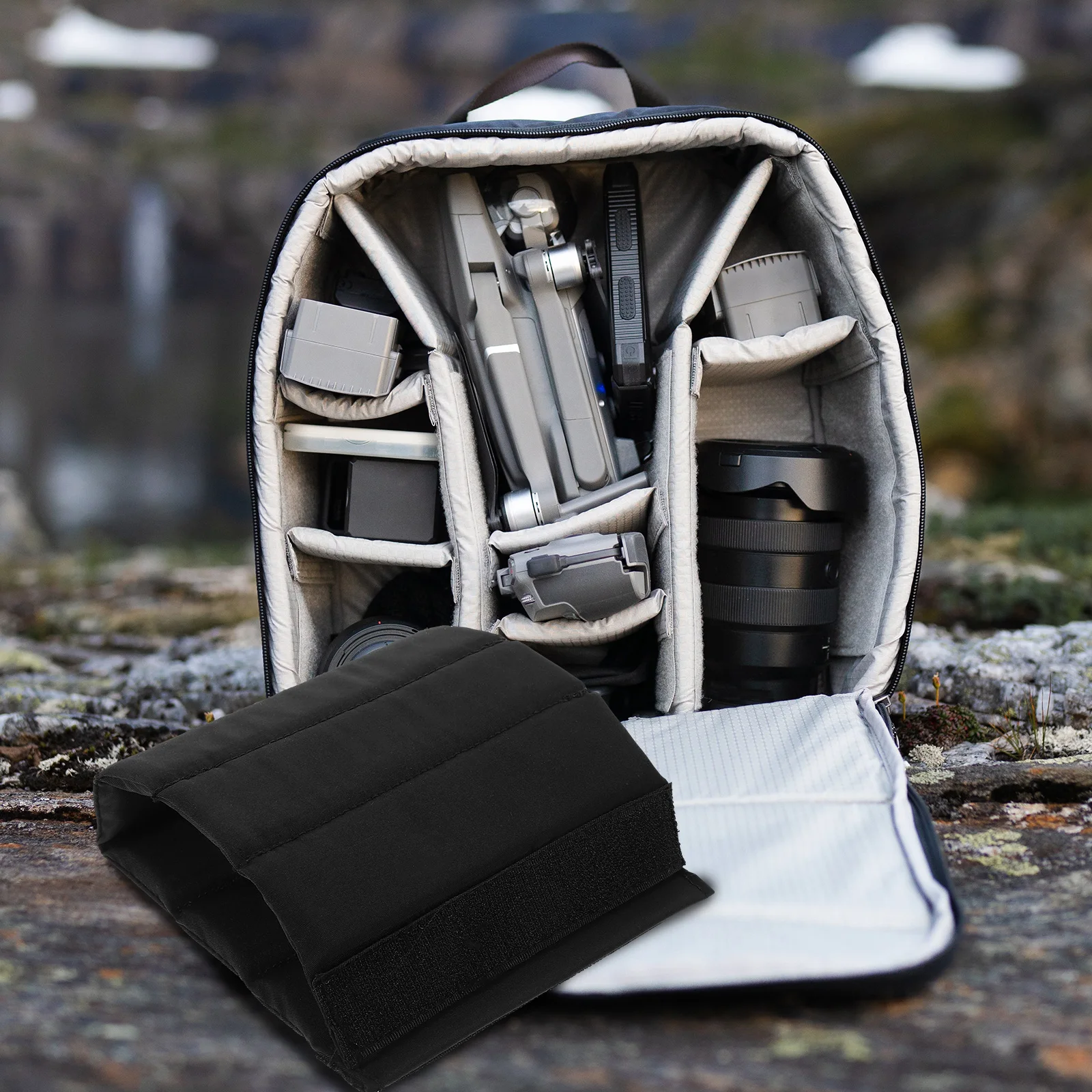 

2 Pcs Camera Bag Dividers Inserts Shockproof Adjustable Divider ganizer for Accessories Universal for Camera