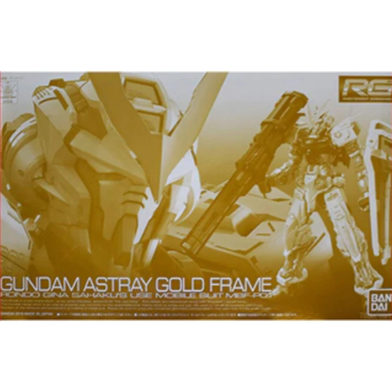 Bandai Echt RG PB LIMITED GUNDAM ASTRAY GOUD FRAME Anime Action Figure Collectible Assembly Model Speelgoed Ornament Gift Kinderen