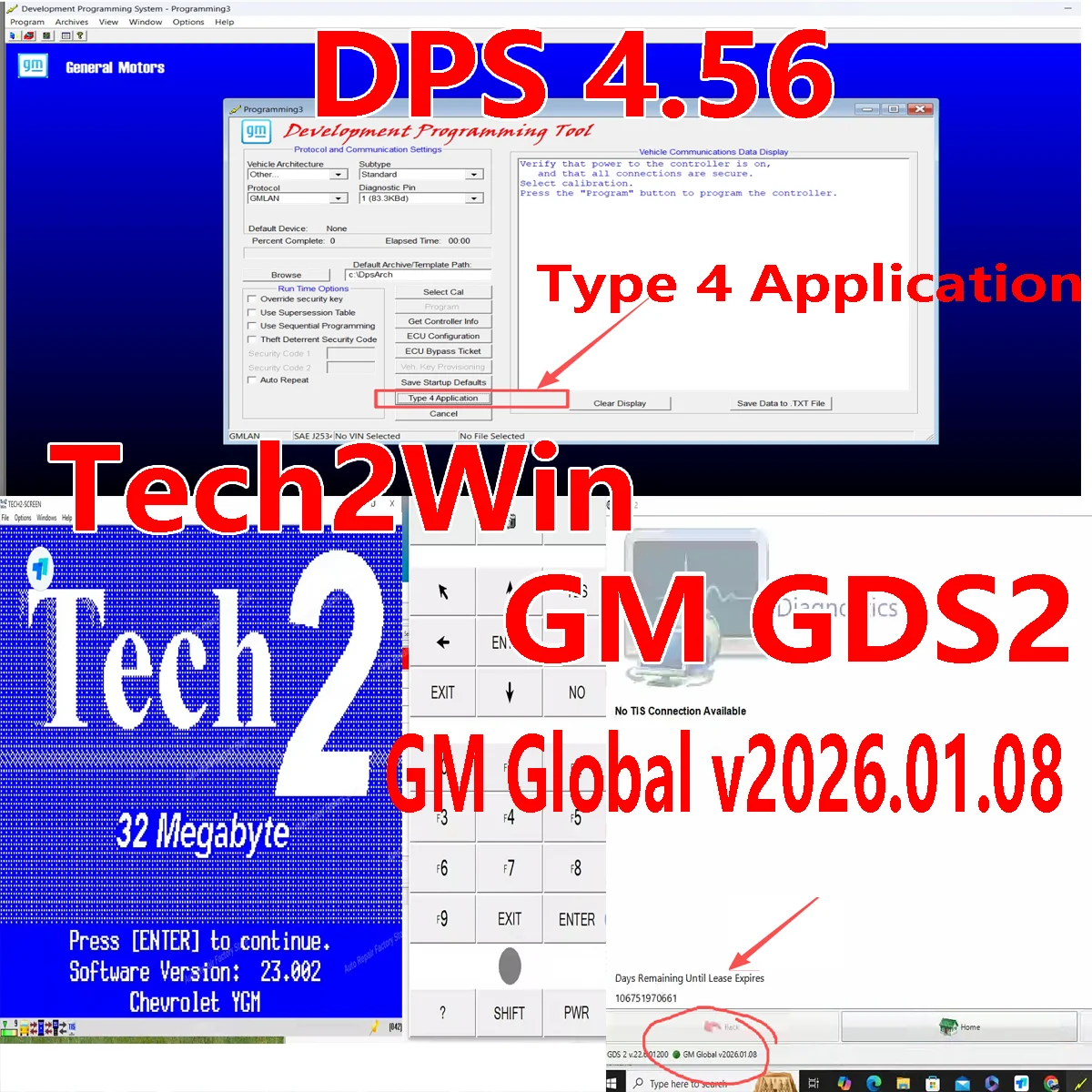 

2026 GDS2 deliverable GM Global v2026.01.08 Tech2Win DPS Development Programming System Diagnostic Software Pack Opel Saab Lease