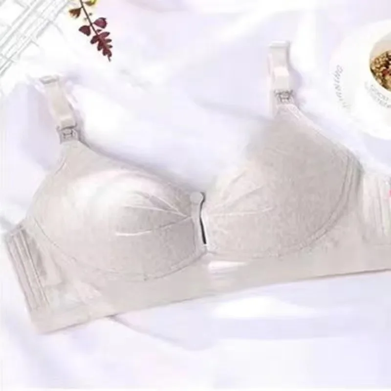 Nursing Bra Underwear for Pregnant Women Without Steel Rings Gathering Bra for Postpartum Breastfeeding  Maternity Bra