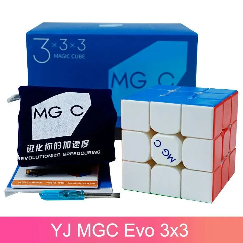 [Picube] YJ MGC EVO 3x3 Velocidade de Cubing Magnética Quebra-cabeça Mágico Cubo de Velocidade Estricável 56mm Brinquedos de Inteligência Regular para Crianças