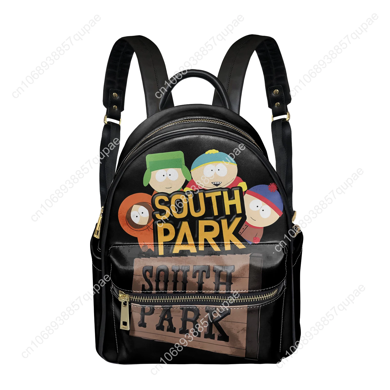 South Park Cartoon Animation Backpack Womens Men Personalized Double Shoulder Bag Business Travel Bookbag Rucksack Gift Daypack