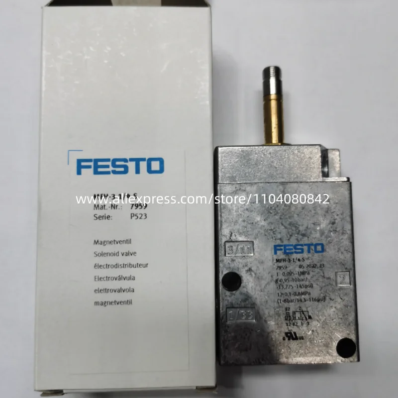 New original Festo valve 19786-MFH-5/3E-1/4-B 19708-MFH-5/3E-3/8-B