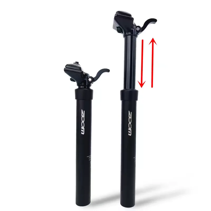 

ZOOM Bike Suspension Seatpost 30.9/31.6*375 MTB Hand Remote Dropper Seatpost Height Adjustable Seat Post 100mm Travel Seat Tube