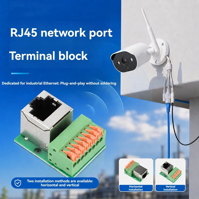 super-promocao-kit-com-4-blocos-de-terminais-de-rede-rj45-8-pinos-montagem-em-trilho-din-sem-ferramentas-tomada-de-rede-cat