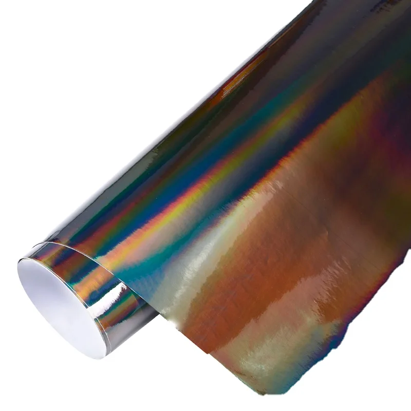 

Car Wholesale 1.52*18m/roll Laser Chrome Car Vinyl For Car Wrapping With Bubble Free