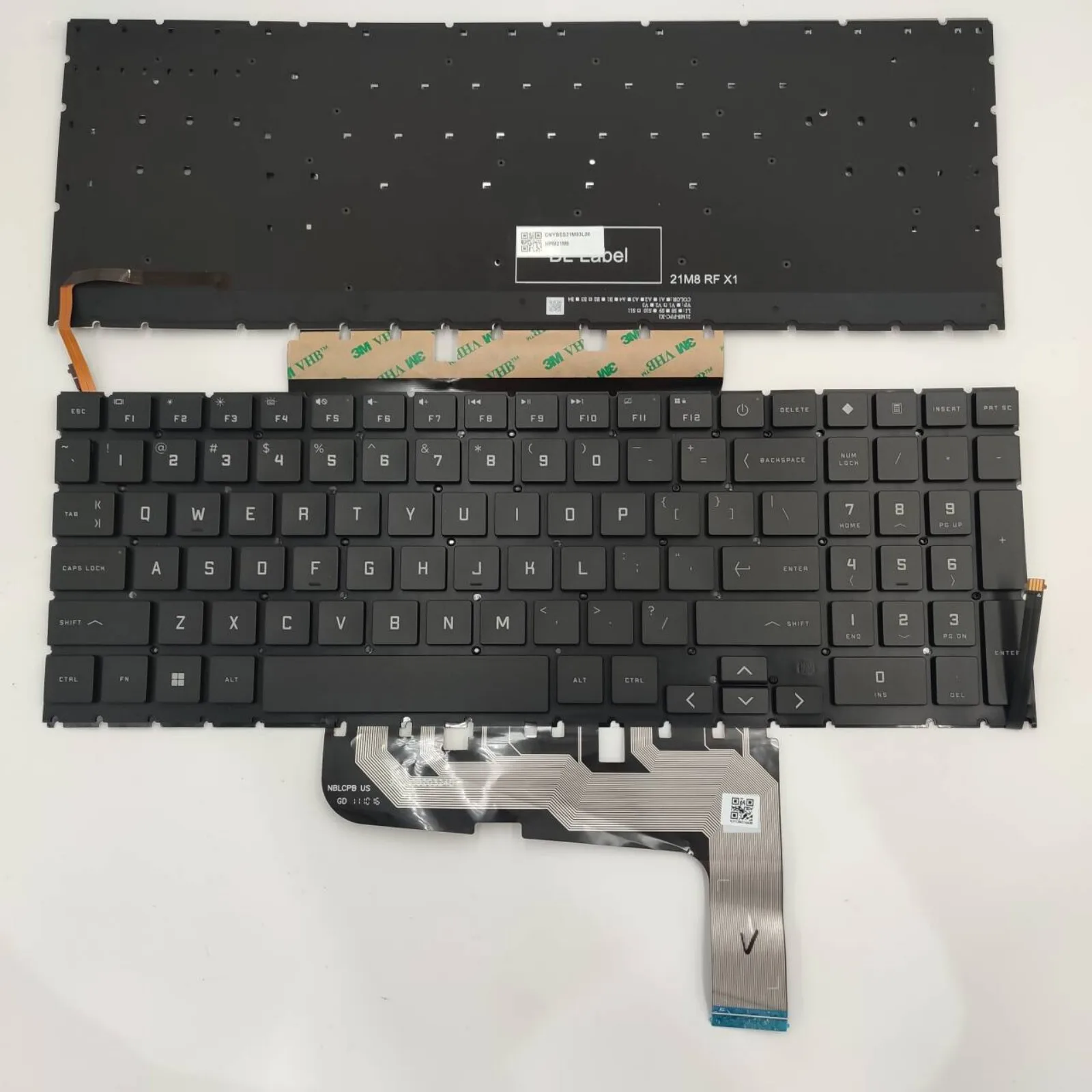 US layout for HP Omen Gaming 16T-WD 16-B-C-N-K-WF-WD TPN-Q238-Q236-Q265-Q267-Q281-Q280-C167-C168 15-EN 15-EK Laptop keyboard