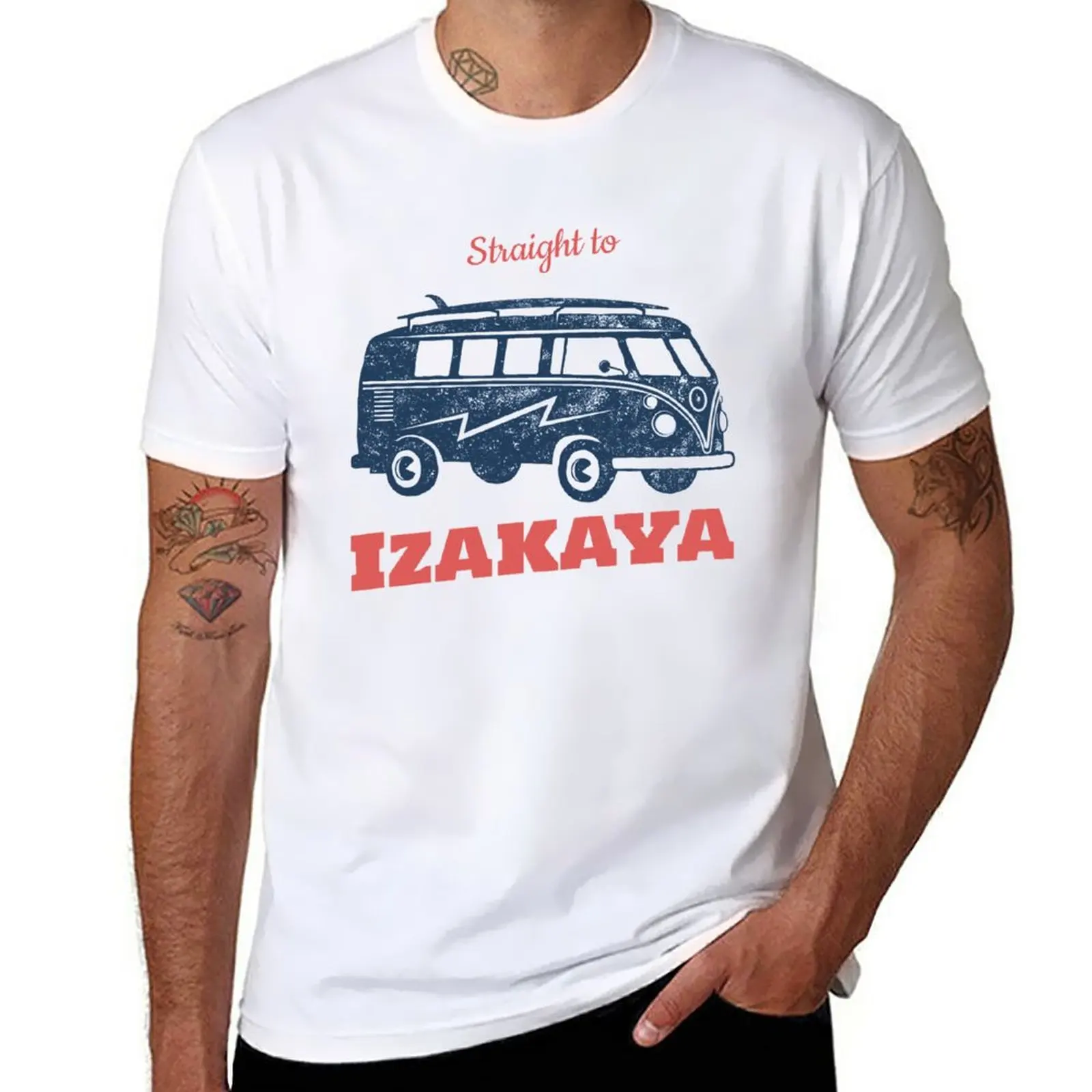 New Modern Typographic Japanese Izakaya Style Restaurant Artwork T-Shirt vintage t shirt t shirts men