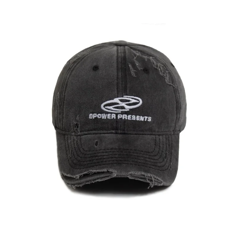 قبعة بيسبول نسائية أمريكية كلاسيكية مغسولة، قبعة تنحيف الوجه على الطراز الياباني، قبعة صيفية للحماية من الشمس مع تصميم حروف