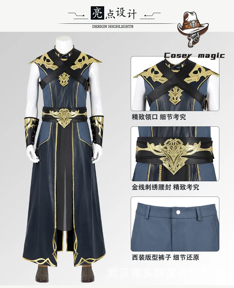 

The Dark Urge Cosplay Costume Game Baldur's Gate 3 Uniform Halloween Carnival Party Christmas Play Role Clothes Clothing