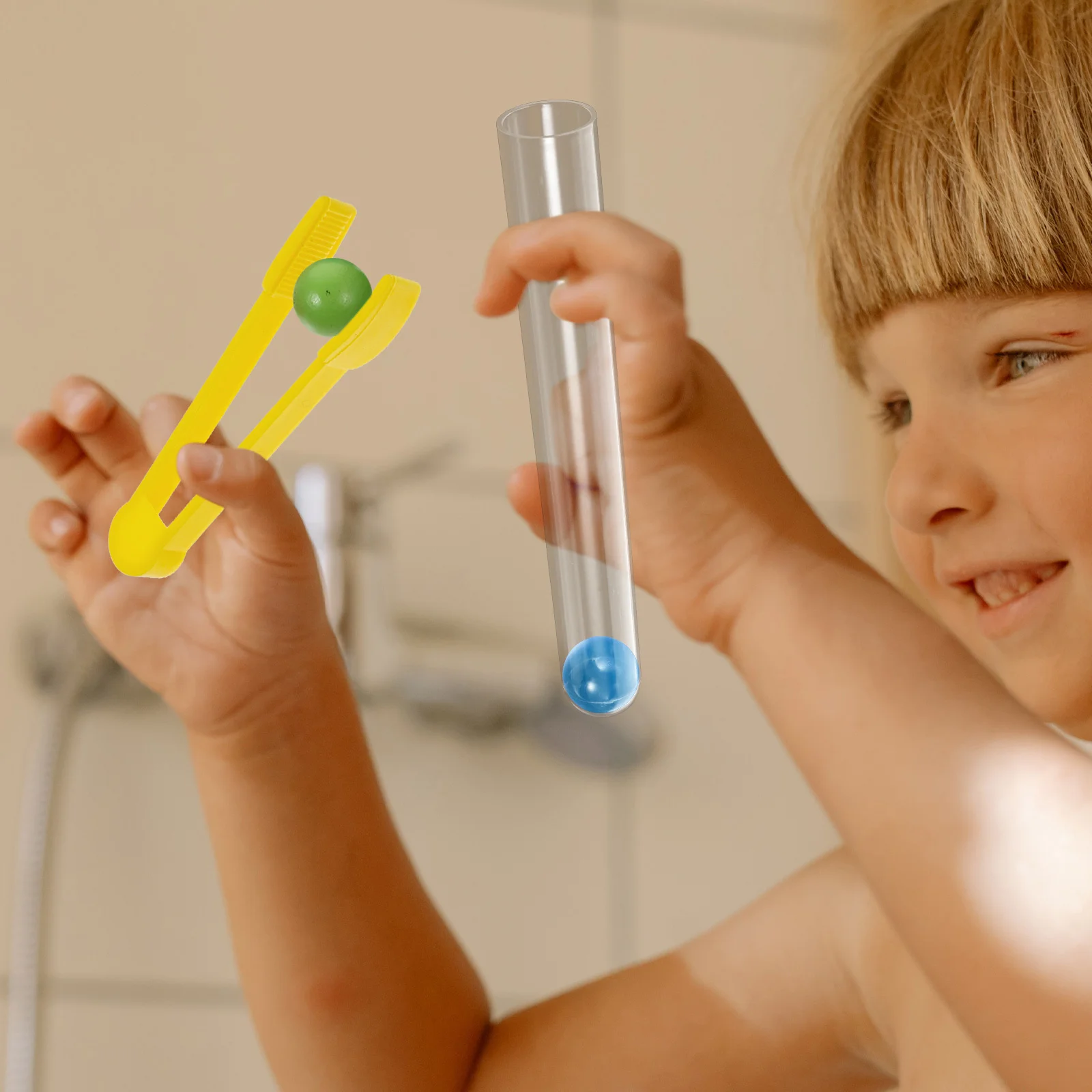 1 set di perline con clip gioco educativo per l'apprendimento dei colori sviluppo delle abilità motorie fini per bambini piccoli bambini apprendimento precoce