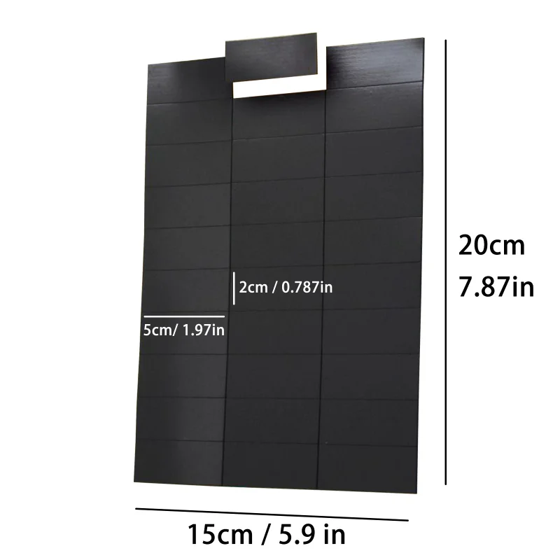 60pcs/Set, Adhesive Backed Magnetic Sheet Multifunctional Multi-Scene Magnetic Stickers, Can Be Used As Refrigerator Stickers