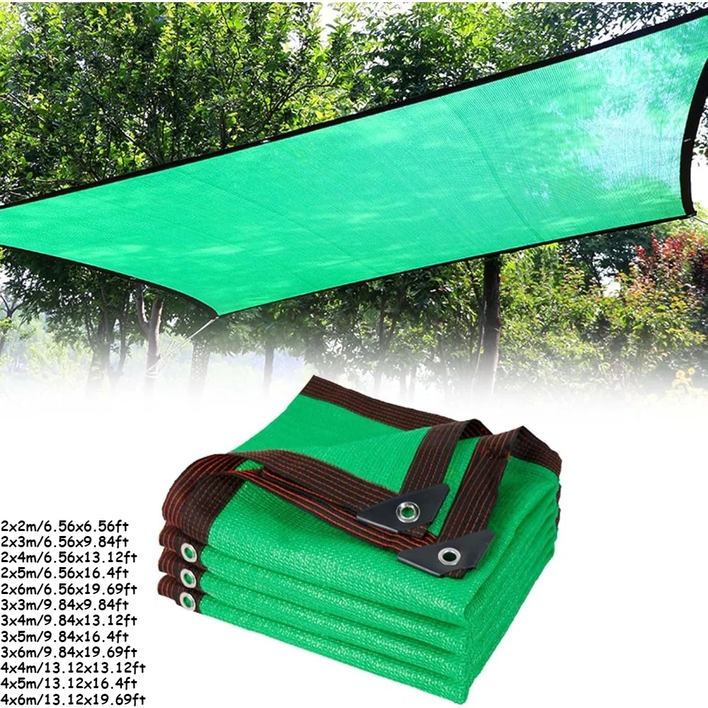 Garden Shade Cloth Outdoor Sun Shade Net UV Protection Canopy for Balcony Pergola Sunscreen Mesh Cover Breathable Heat Resistant