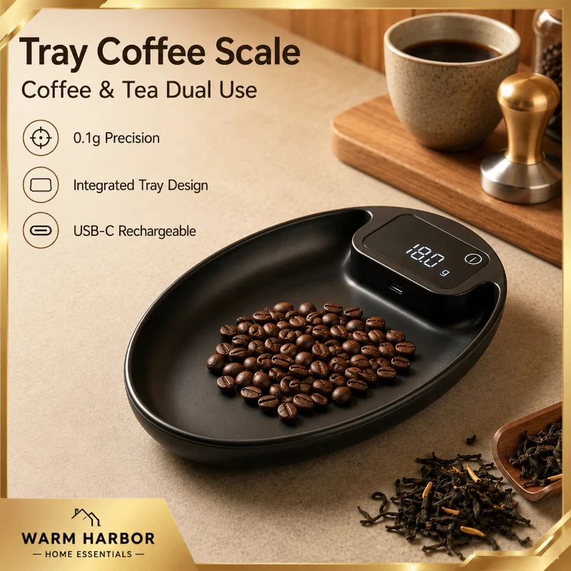 Coffee Bean Tray Scale Digital Coffee Scale High Precision Electronic Weighing Plate Dosing Tray For Espresso Coffee Tea Baking