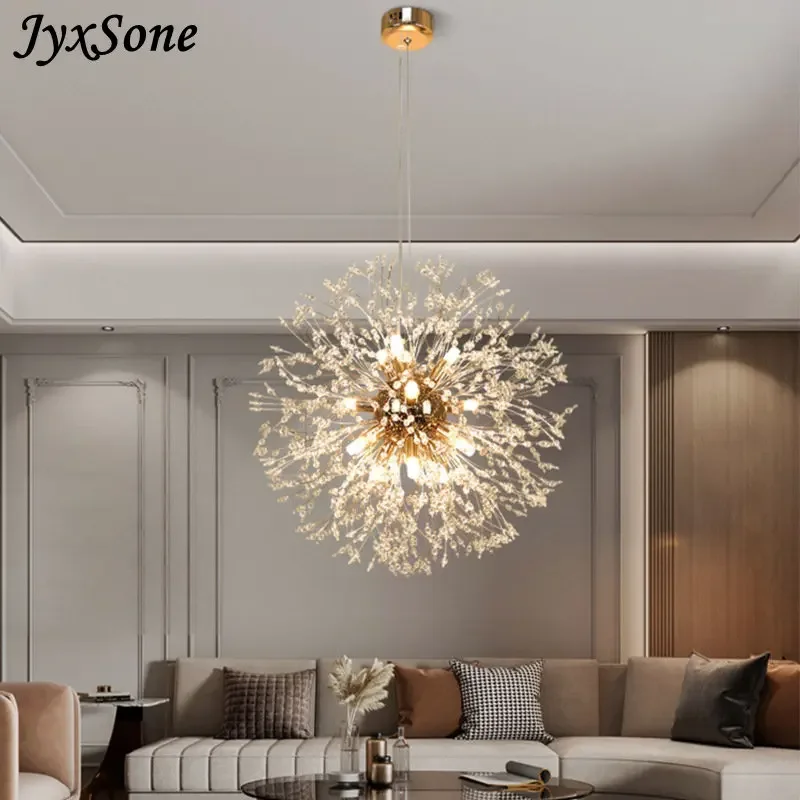 

Modern LED Ceiling Chandelier Crystal Dandelion Home Decoration for Living Room Bedroom Kitchen Dining Room Indoor Hanging Light