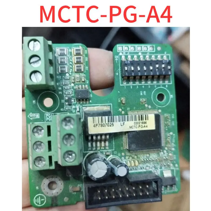 Second-hand  The frequency converter PG card MCTC-PG-A4 has good functionality