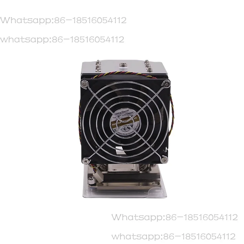 4U Side Blow 6 Heat Pipe LGA3647 Server Xeon C621 Rectangular Air Cooled, Radiator Fan