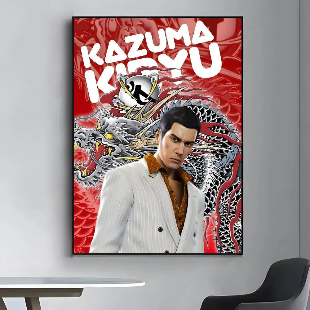 ياكوزا مثل التنين لعبة ملصق فني قماش HD ورق طباعة جمالي جدار الفن لغرفة المعيشة بار ديكور المنزل الموضة