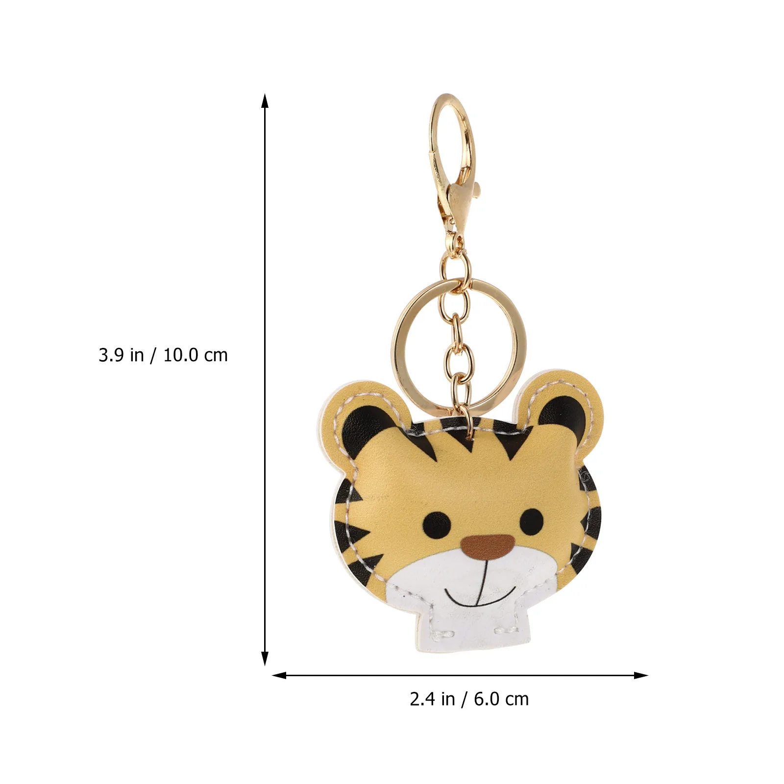 3 uds llavero con forma de tigre de dibujos animados bolso colgante decoración colgante para tigre colgante llavero bolso decoración del teléfono