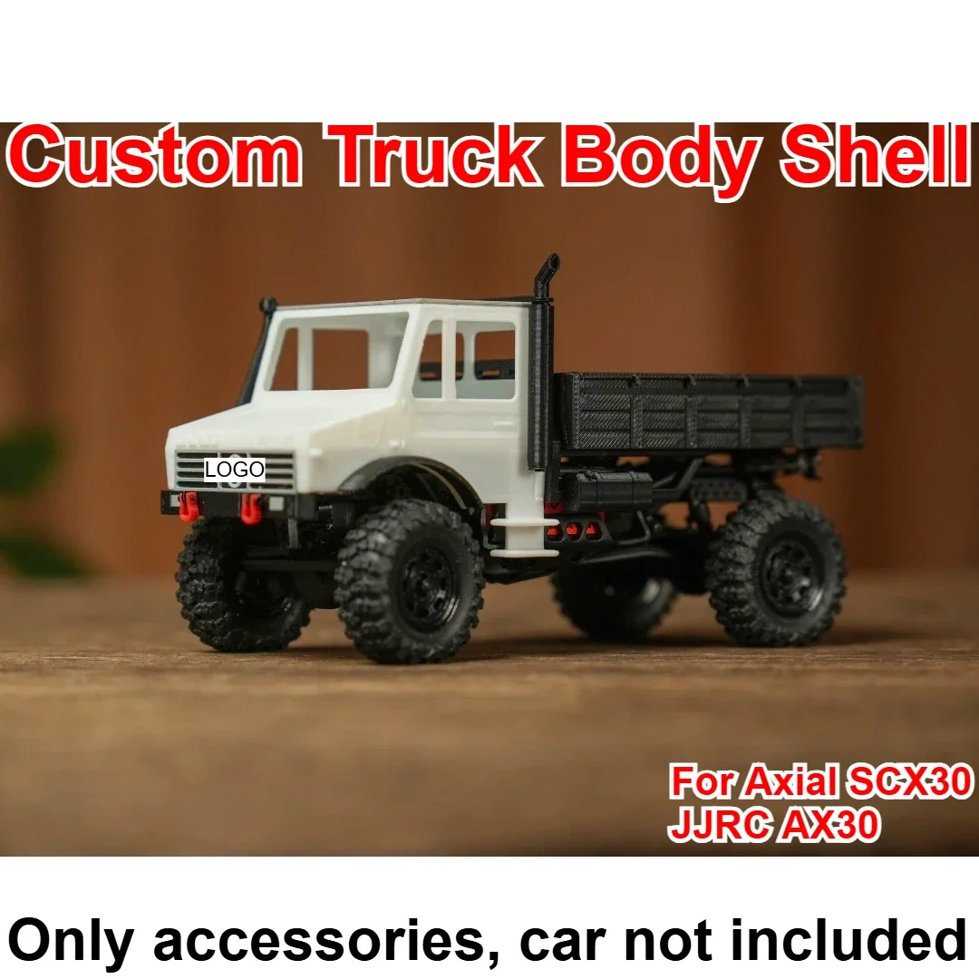 1/30 RC Vehicle Truck Body Shell Custom Model Number For Axial SCX30 JJRC AX30 Decorative Styling Decor Upgrade Accessories