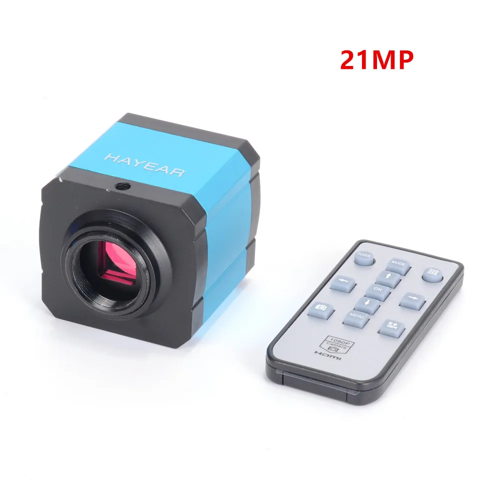 HD 21MP 2K 1080P 60FPS Industrial HDMI-Compatible USB Simultaneous Output Microscope Camera Magnifier for Mobile Repair