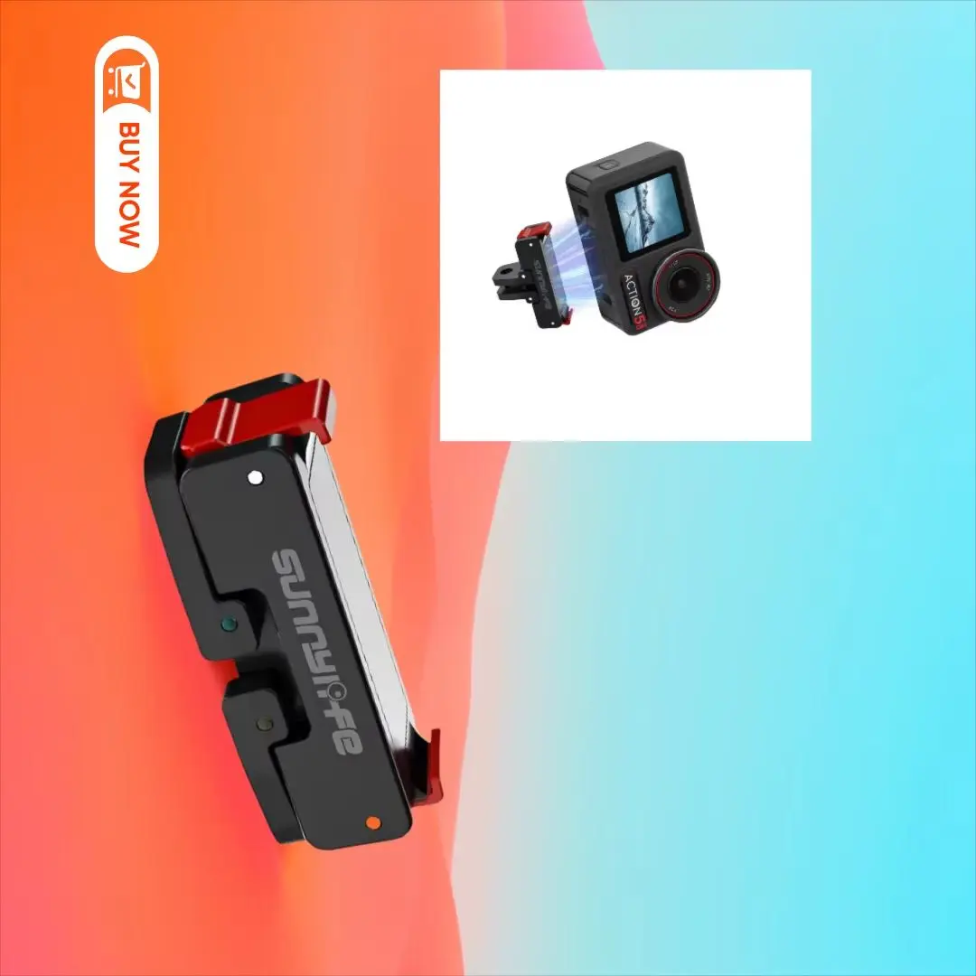 

Lightweight Foldable Magnetic Quick Release Mount for DJI OSMO ACTION 2/3/4/5 PRO - Perfect for Vlogging