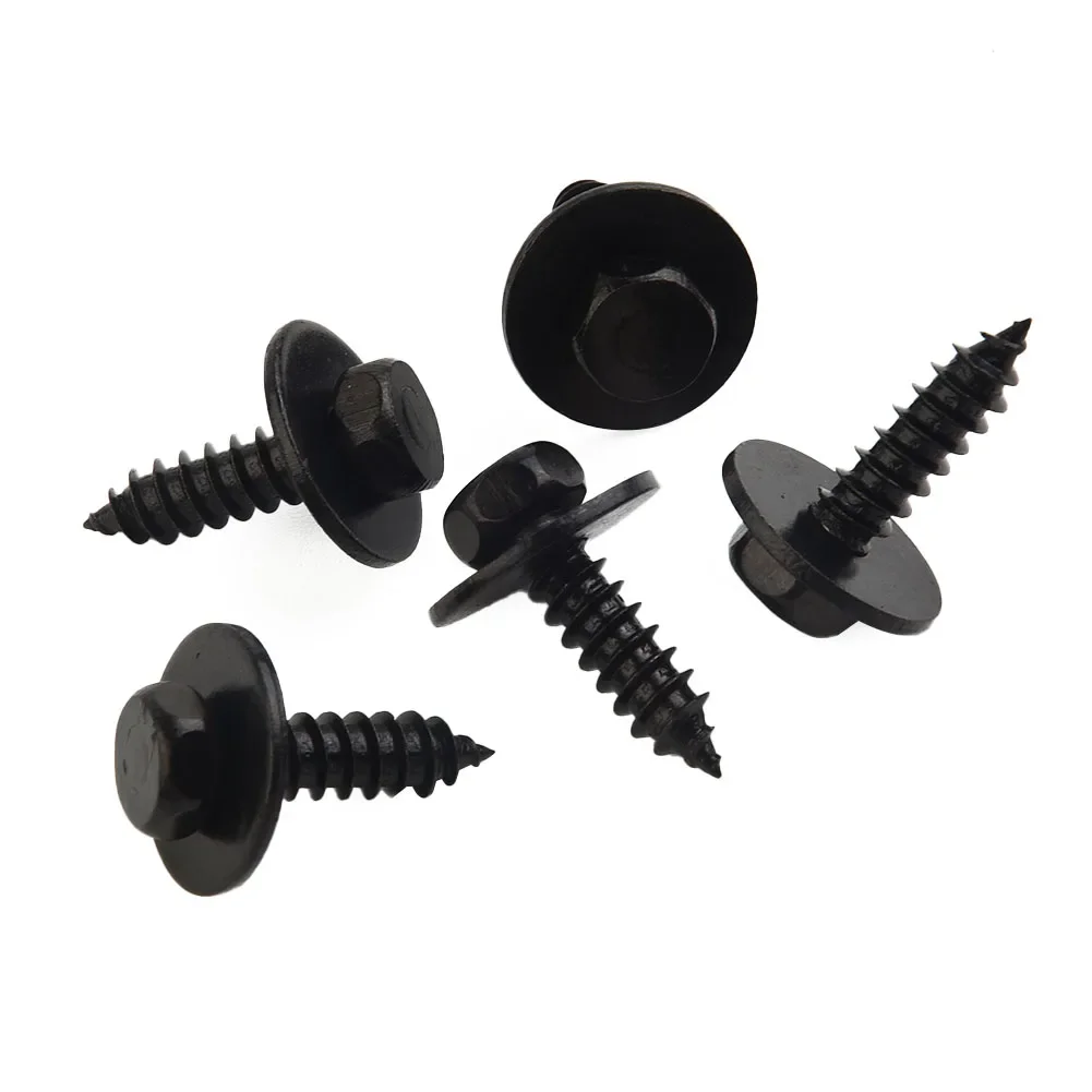 Self-Tapping Screws Auto Automotive Interior Parts Replacment Set 20pcs/kit 4.8x19mm Accessories Car Hex Washer Head