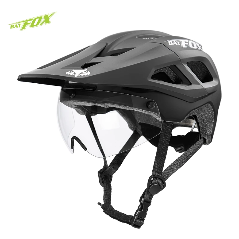 

Велосипедные шлемы BATFOX, гоночные шлемы с магнитным ветровым стеклом, MTB шлемы для молодежи и взрослых, шлемы для горного и шоссейного велосипеда