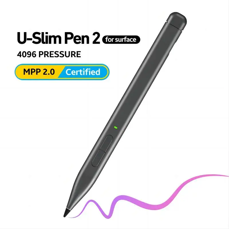 

Тонкий стилус Slim Pen 2 для Surface Pro 8, 9, с функцией защиты от случайных касаний ладонью, совместим с Surface Laptop, Studio 2, Duo 2, ASUS, HP, DELL.