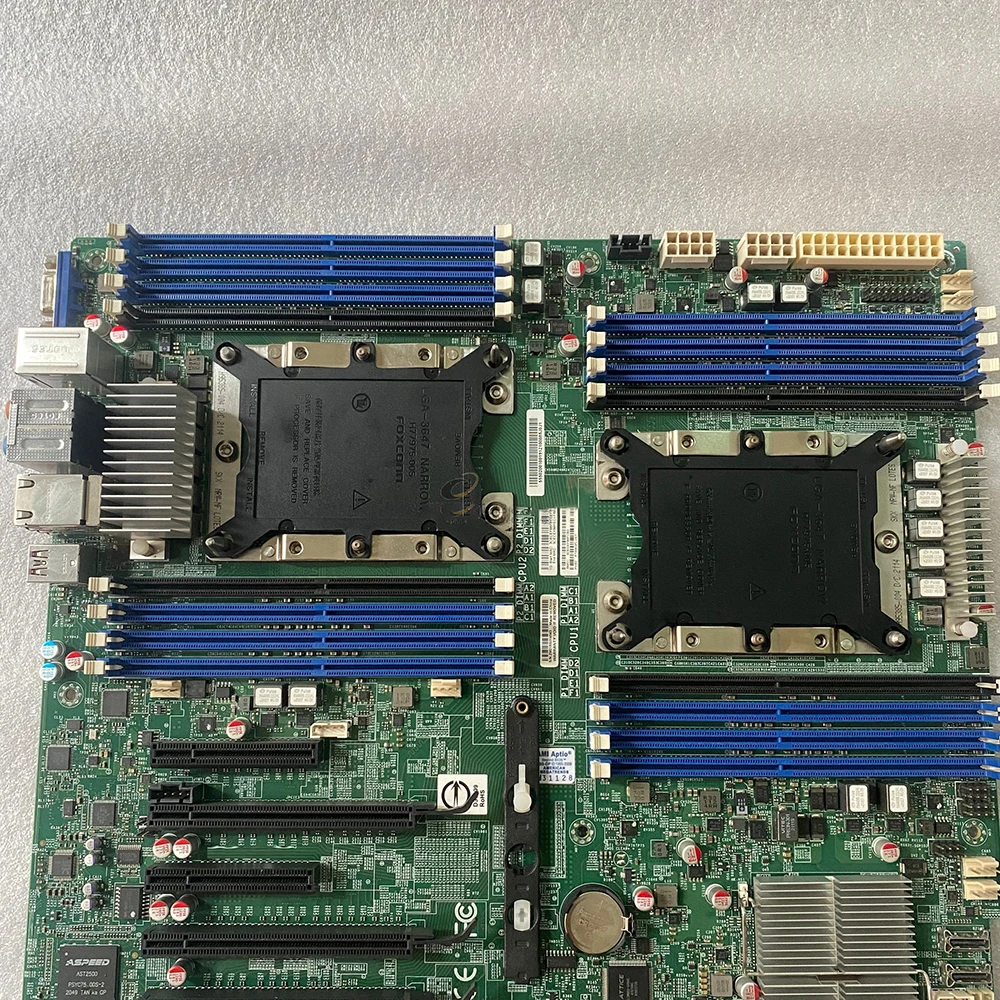 Placa base para estación de trabajo dual Supermicro X11DAI-N, Chipset LGA3647, C621