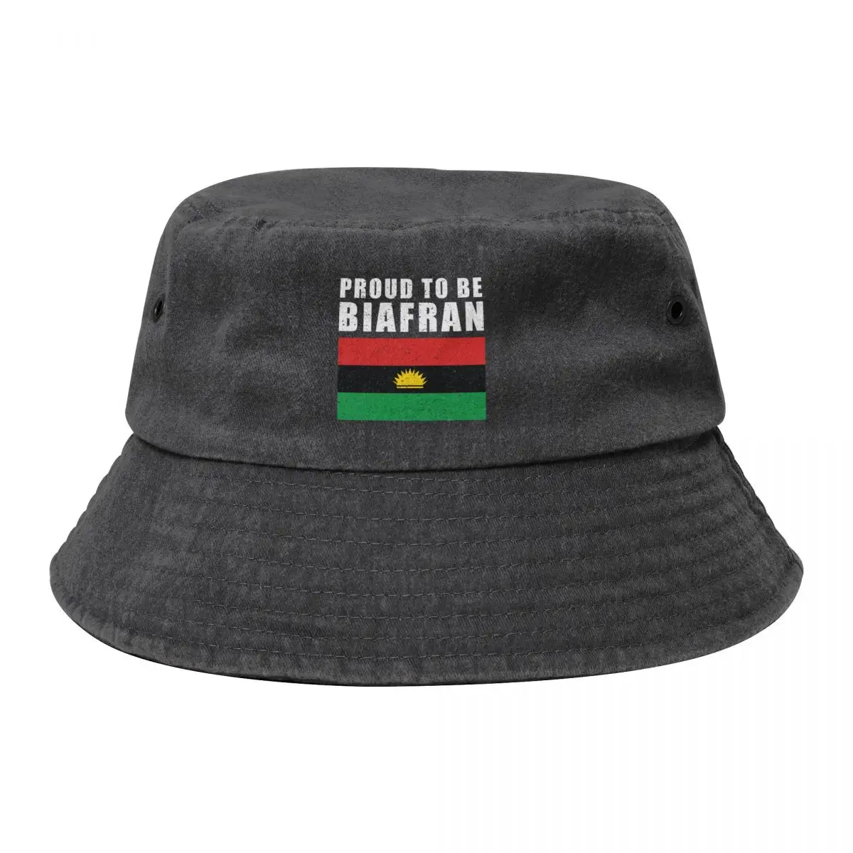 

biafra flag - proud to be biafran - biafra Bucket Hat Golf Cap Hip Hop Visor Mens Hats Women's
