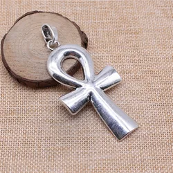 IFOCUS 2pcs/Lot Ancient Egyptian Key Of Life Ankh Cross Pendant For DIY Jewelry Making Zinc Alloy 80x42mm/3.15x1.65inch