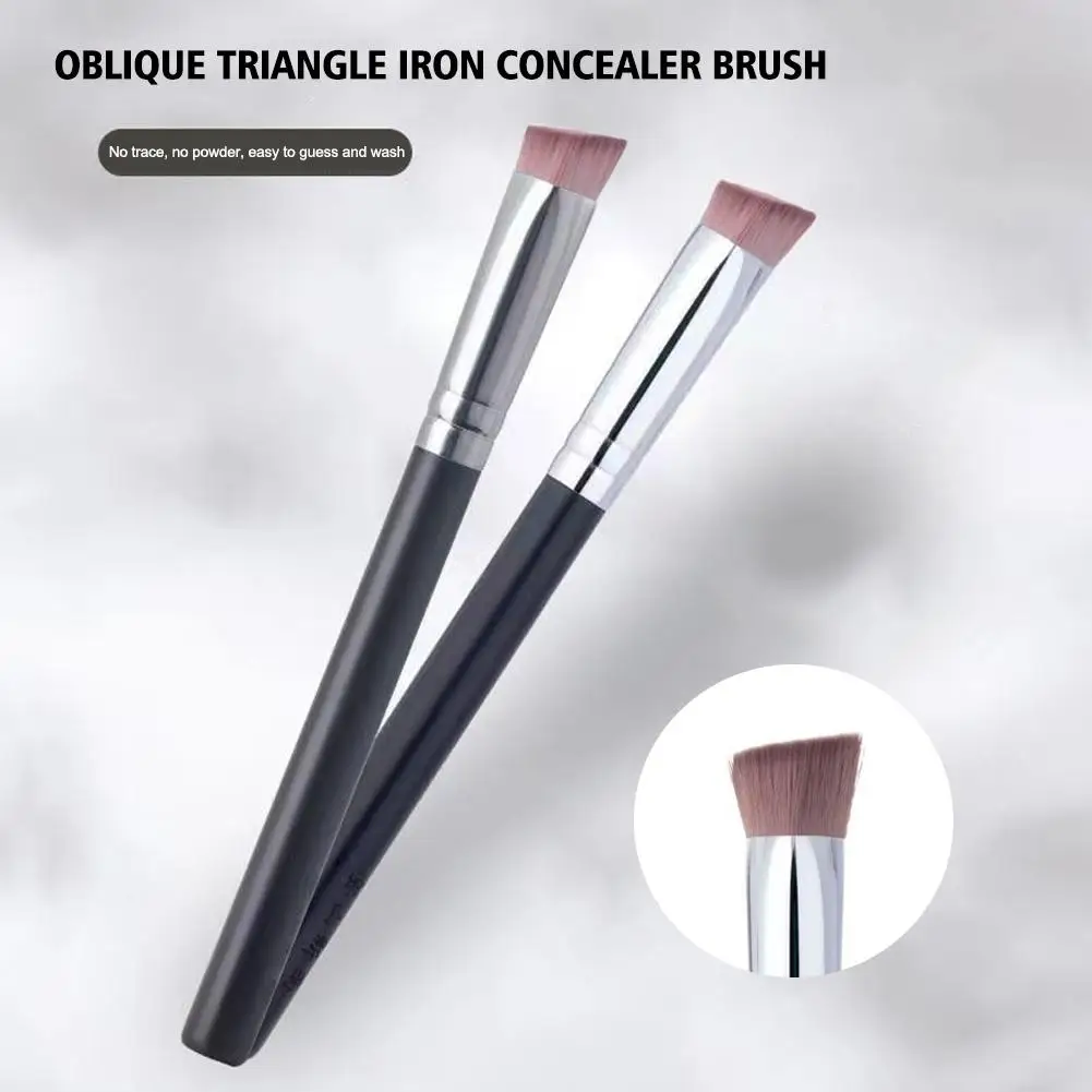 Pincel corrector triangular, resaltador de contorno, maquillaje sintético sin huellas, brocha correctora, pinceles de pelo encontrado, P2J5, 1 unidad