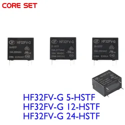 2Pcs New Orignal medium power relay HF32FV-G-5-HSTF HF32FV-G-12-HSTF HF32FV-G-24-HSTF 5V 12V 24V Relays 4Pin 10A 16A