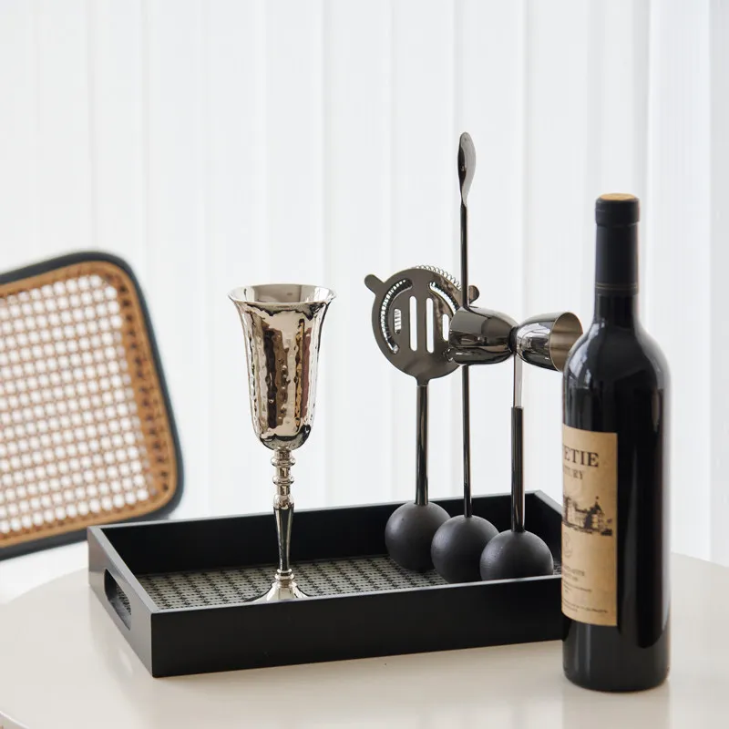 Indian aluminum handmade hammer silver goblet flower ware, vase model room living room tray decorative ornament