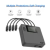 USB 어댑터가 있는 고속 스마트 배터리 충전기, 디지털 디스플레이, DJI AIR 3/3S 드론용 배터리 충전 허브, 6 in 1 6