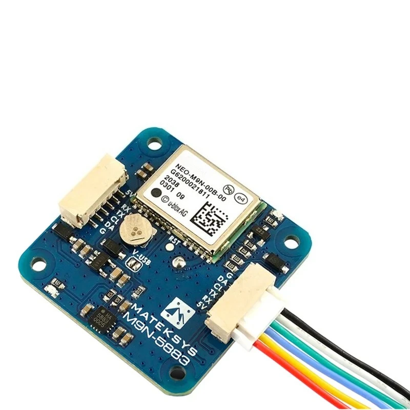 Original Mateksys M9N‑5883 GNSS & Magnetometer 32×32mm 14.5g Lightweight for Airplane FPV Quad