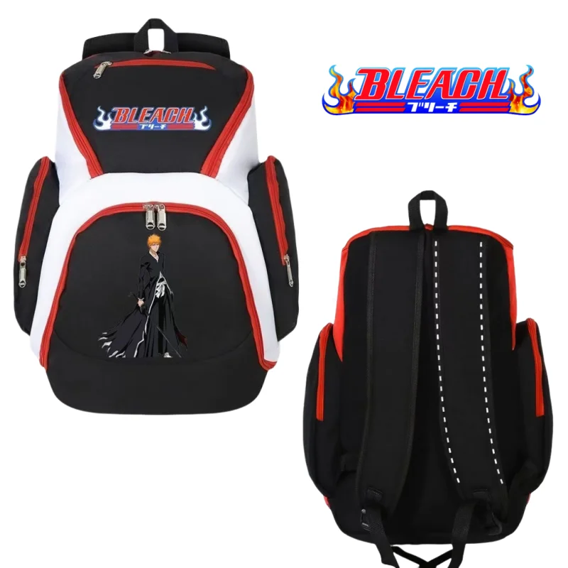 BLEACH Student Backpack Large Capacity Football Basketball Equipment Storage Bag Kids' Travel Knapsack Mountaineering Package