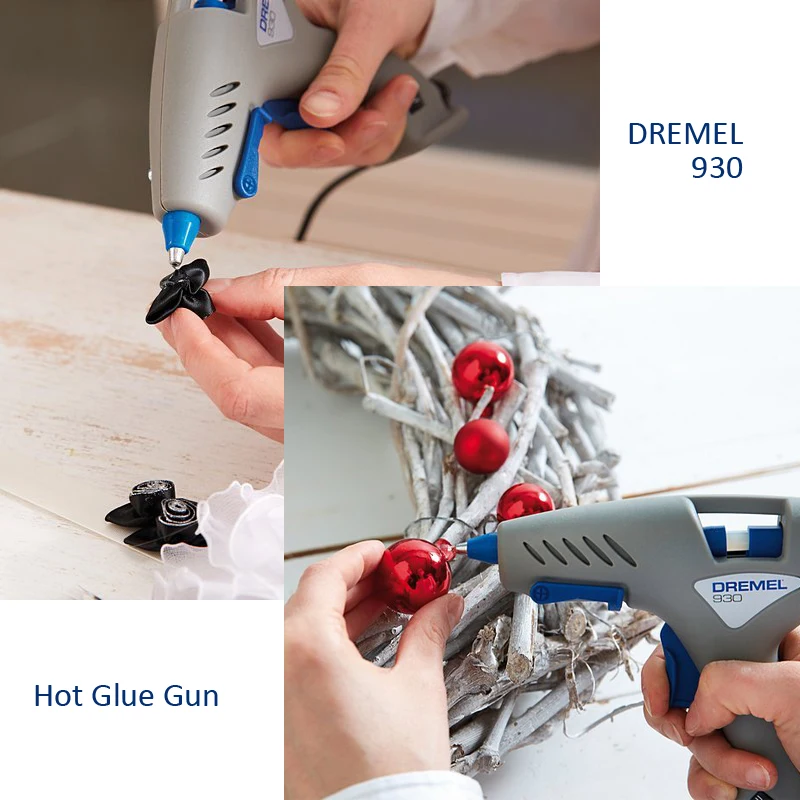 Dremel 930 Hot Glue Gun with 7mm Glue-stick Hot Melt Adhesive Gun 2 Gears Professional Electric Repairing Tool Home DIY 110-220V