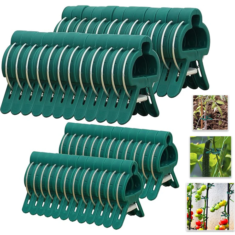 

Зажимы для вьющихся растений, клипсы для томатов и садовые зажимы для поддержки вьющихся растений, фиксаторы для поддержки томатов и использования в саду